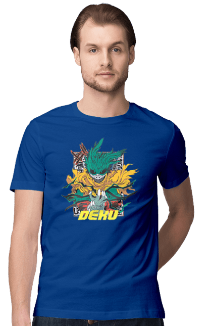 Men's t-shirt with prints My hero academy Midoriya. Anime, izuku, manga, midoriya, midoriya izuku, my hero academia, my hero academy. 2070702