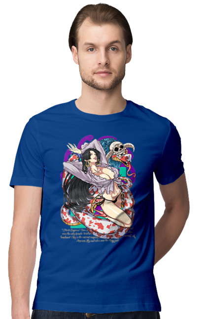 Men's t-shirt with prints One Piece Boa Hancock. Anime, boa hancock, manga, one piece, pirate empress, straw hat pirates. 2070702