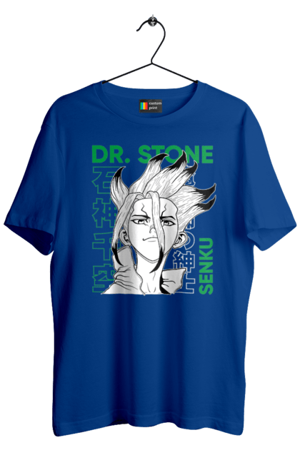 Men's t-shirt with prints Dr. Stone Senku. Anime, dr. stone, ishigami, manga, senku, senku ishigami. CustomPrint.market