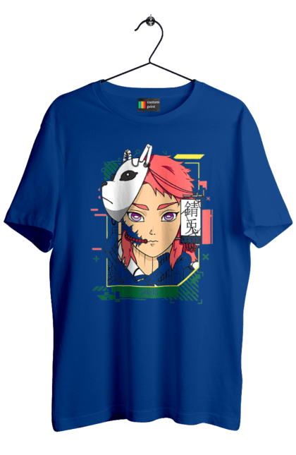 Men's t-shirt with prints Demon Slayer Sabito. Anime, demon slayer, manga, sabito. 2070702