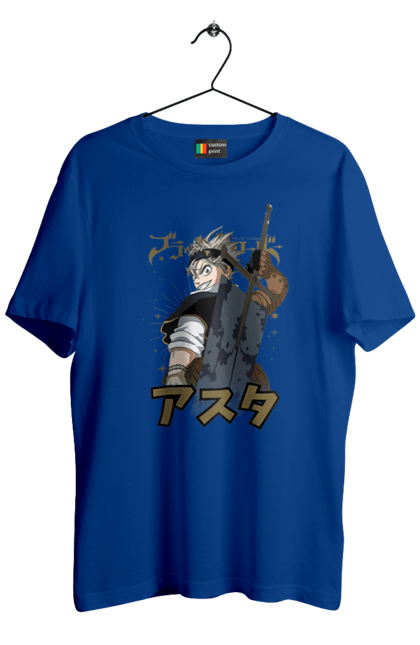 Men's t-shirt with prints Black Clover Asta. Anime, asta, black clover, manga, wizard king. 2070702