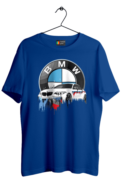 Футболка мужская с принтом BMW. Bmv, авто, бмв, бмв фан, фанклуб. 2070702
