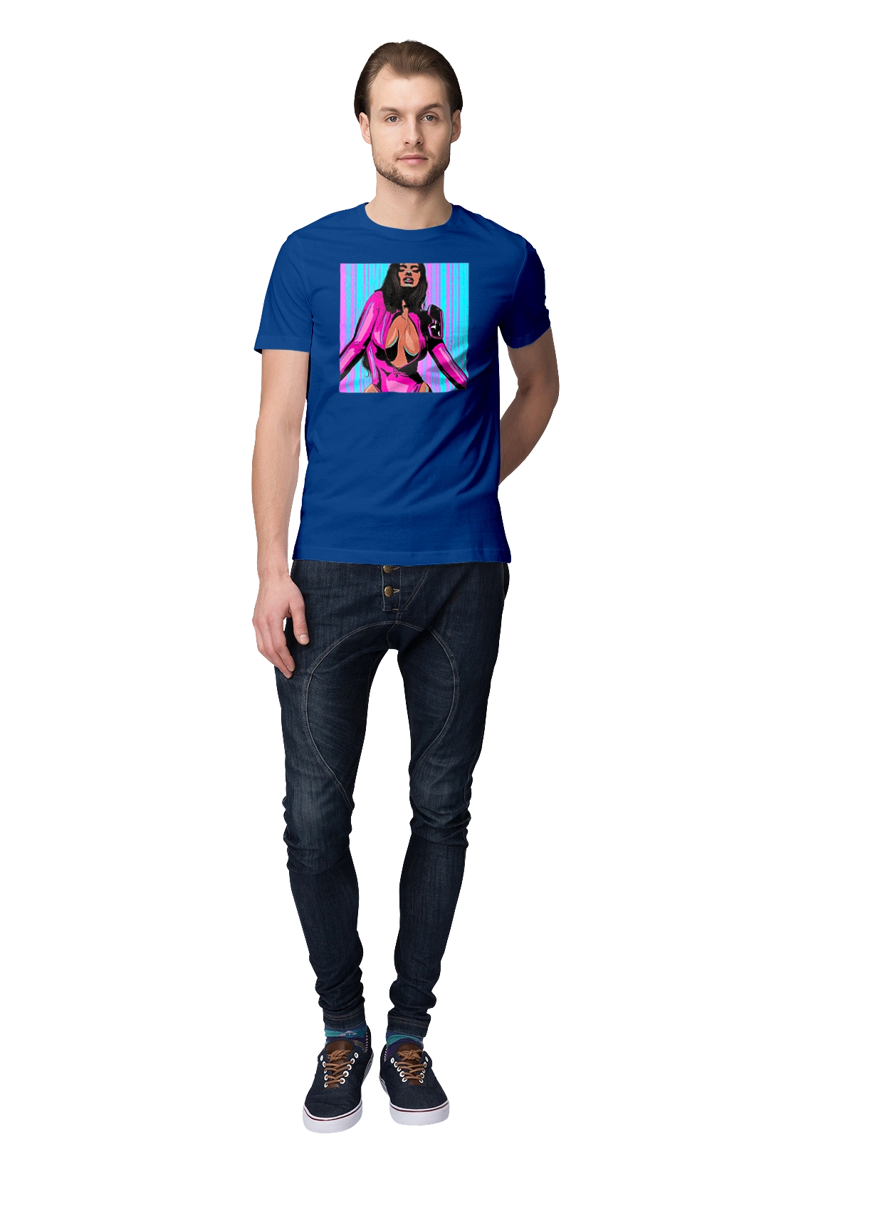 Girl With Deep Neckline