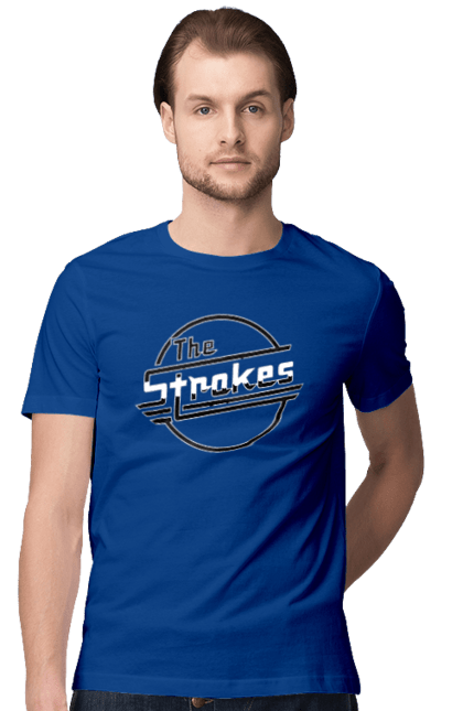 Men's t-shirt with prints The Strokes. Alternative rock, garage rock, group, indie, indie rock, music, post-punk revival, rock, strokes. 2070702