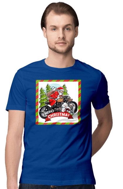 Santa on a motorcycle