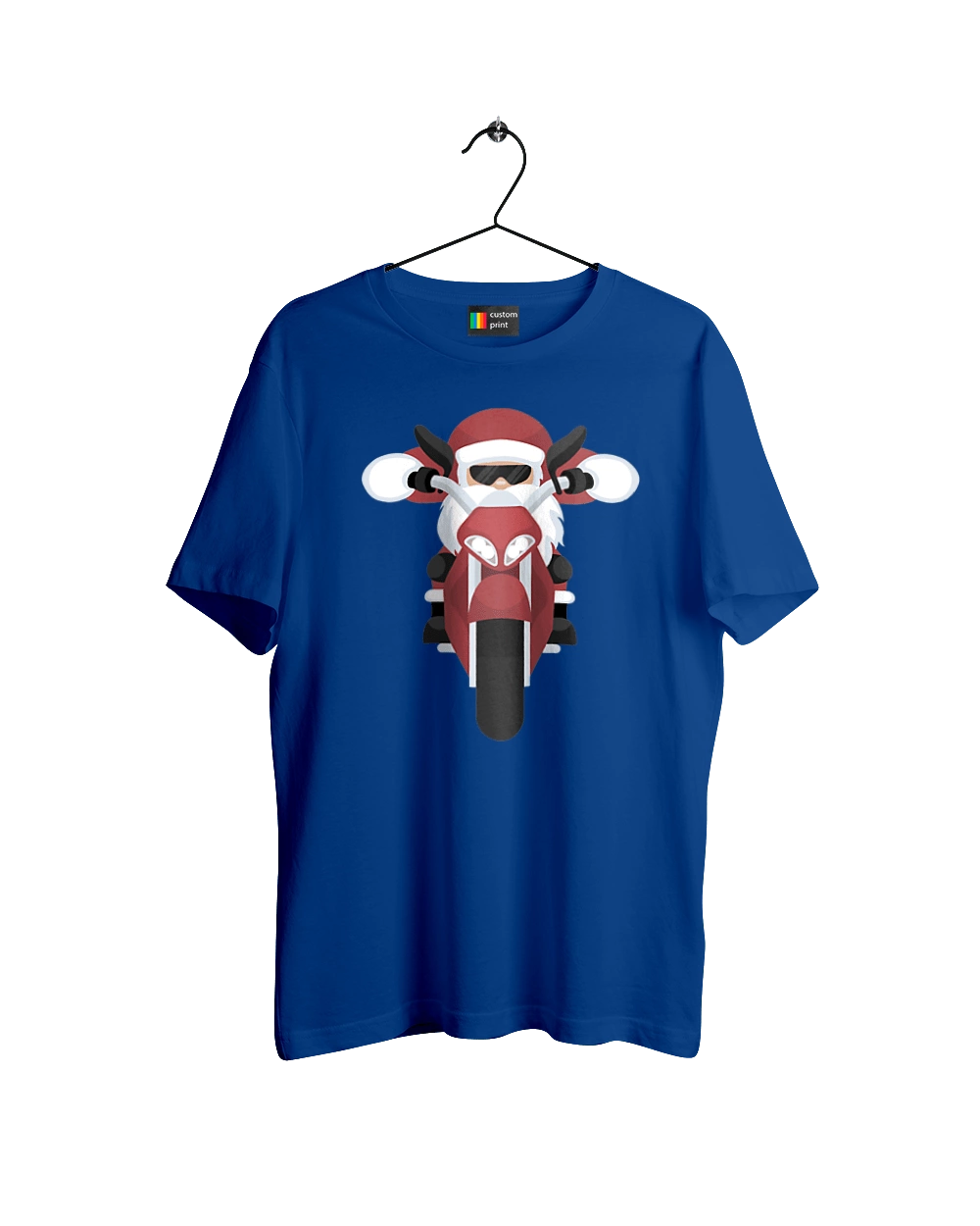 Santa on a motorcycle