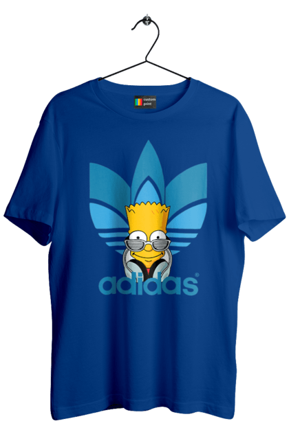 Футболка мужская с принтом Adidas Барт. Adidas, bart, адидас, барт, симпсон. 2070702