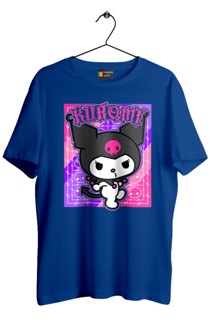 Men's t-shirt with prints Hello Kitty Kuromi. Anime, character, hello kitty, kuromi, my melody, sanrio. 2070702