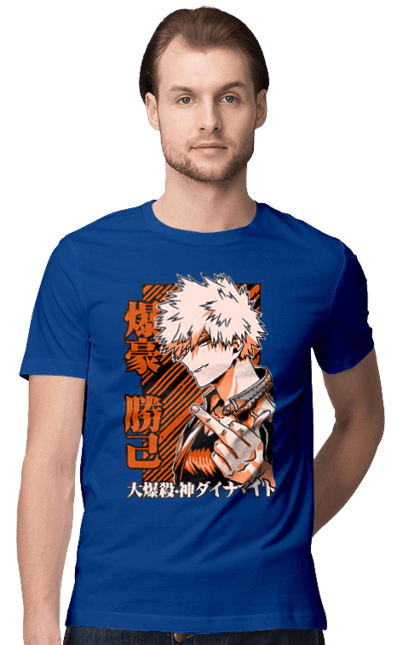 Men's t-shirt with prints My hero academy Bakugo. Anime, bakugo, katsuki, katsuki bakugo, manga, mga, my hero academy, yue academy. 2070702