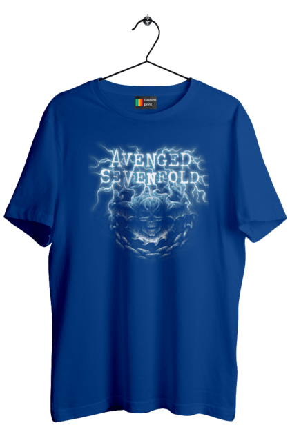 Футболка чоловіча з принтом "Avenged Sevenfold". Металкор, музика, прогресивний метал, рок група, хард рок, хеві метал. futbolka.stylus.ua