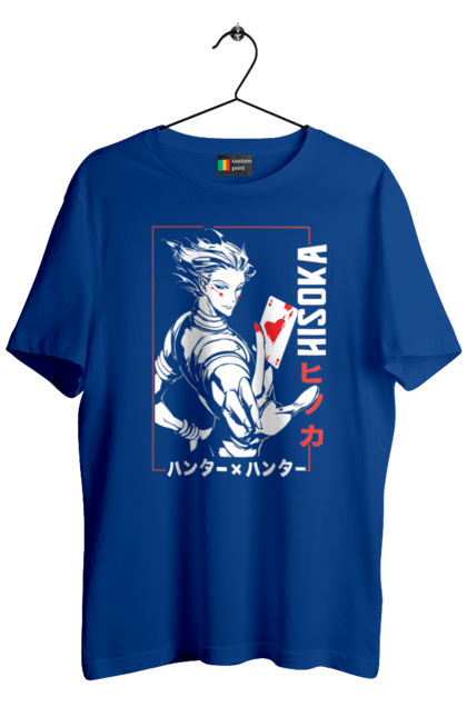 Men's t-shirt with prints Hunter x Hunter Hisoka. Anime, antagonist, character, hisoka, hunter x hunter, manga. 2070702