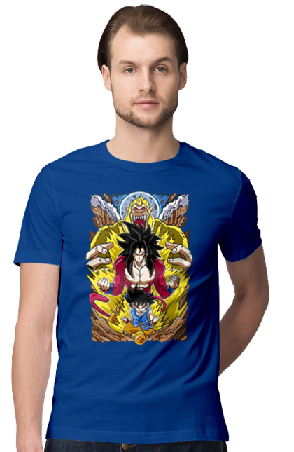 Футболка мужская с принтом Жемчуг дракона. Anime, dragon ball, goku, manga, vegeta, аниме, вегета, гоку, жемчуг дракона, манга. 2070702