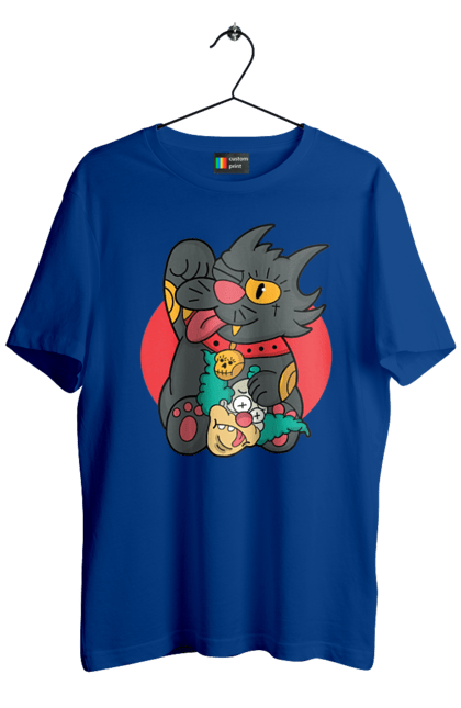 Men`s t-shirt with prints The Simpsons Krusty the Clown. Clown, krusty, krusty the clown, simpsons. 2070702