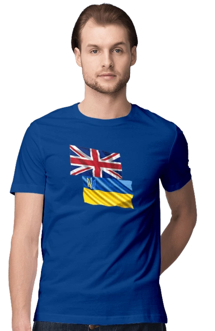 Flag United Kingdom, Flag Ukraine, Support Ukraine