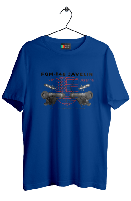 Men`s t-shirt with prints FGM 148 Javelin. Caesar, himars, javelin, nlaw, patriot, weapons, zaluzhny. 2070702
