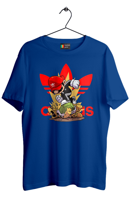 Men's t-shirt with prints Adidas Mario. Adidas, character, game, mario, mario bros, nintendo, super mario bros. 2070702