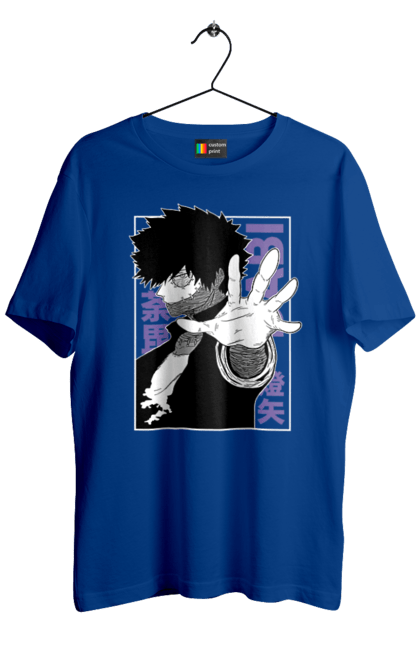 Футболка чоловіча з принтом "Моя академія героїв Дабі". Dabi, my hero academia, todoroki, toya todoroki, академія юей, аніме, дабі, моя академія героїв, тодорокі, тойя тодорокі. 2070702