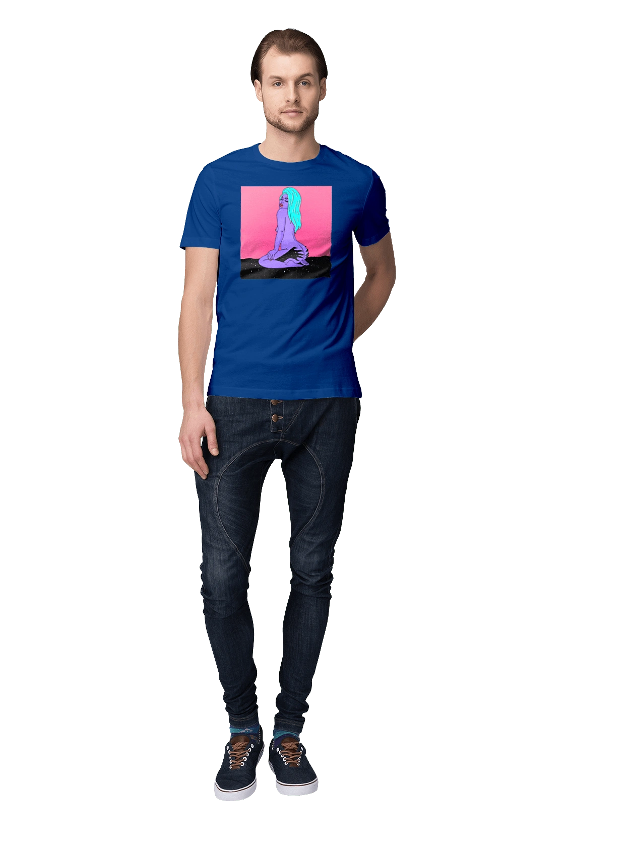 Purple Girl In Hands