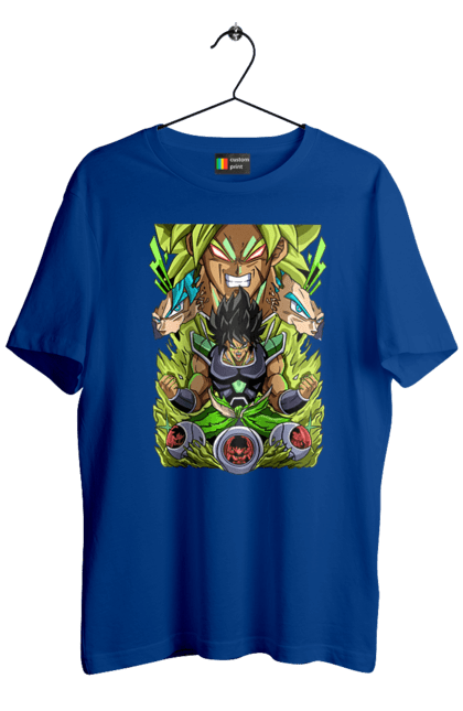 Футболка чоловіча з принтом "Перли дракона Бролі". Broly, dragon ball, manga, аніме, бролі, манга, перли дракона. 2070702