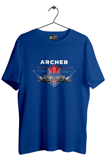 Футболка чоловіча з принтом "Archer". Archer, bayraktar, caesar, himars, javelin, nlaw, patriot, weapon, zaluzhny. 2070702