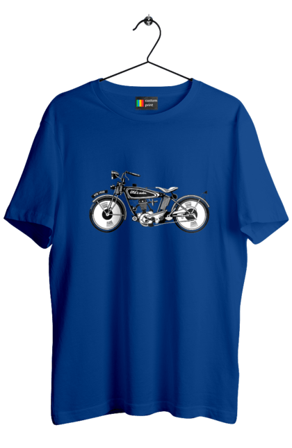 Men`s t-shirt with prints Motorcycle Retro. Moto, motorcycle, retro. 2070702