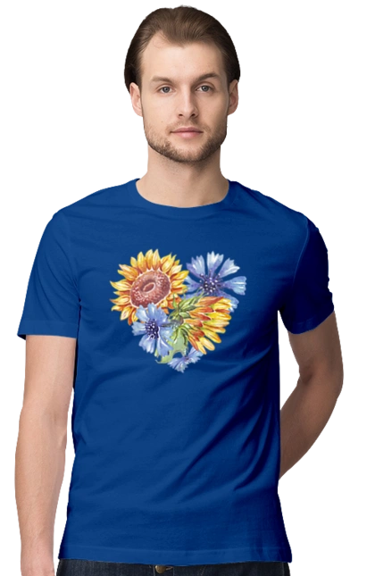 Серце соняшники та фіалки