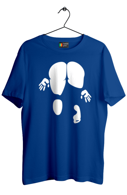 Футболка чоловіча з принтом "Дівчина вид по заду". Вид з зади, вульгарна, гумор, дівчина, дівчина раком, прикольна. 2070702