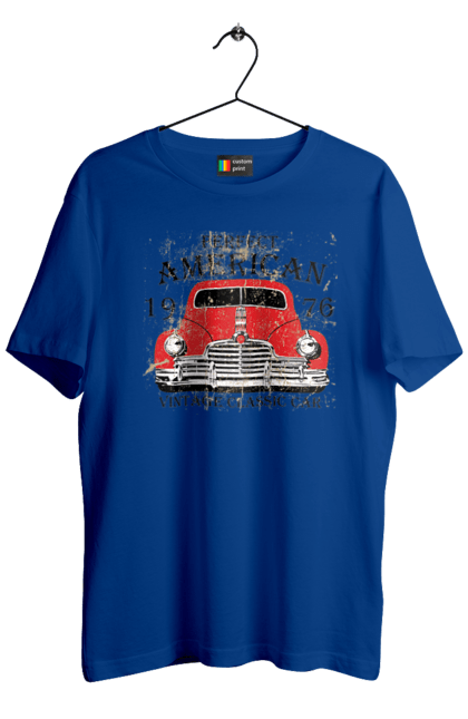 Футболка чоловіча з принтом "Машина вінтаж, 1976". 1976, вінтаж, машина. 2070702