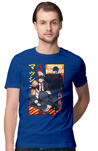 Men's t-shirt with prints Magic and Muscles Mash Burnedead. Adventure, comedy, magic and muscles, manga, mash burnedead. 2070702