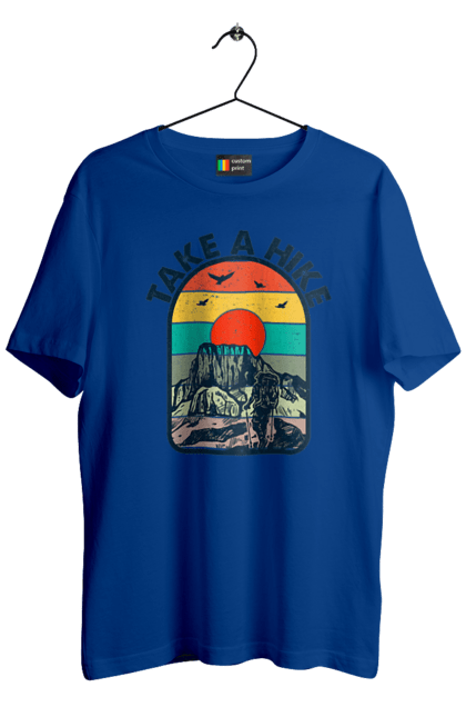 Men`s t-shirt with prints Take A Walk Climber, Mountains. Climber, hike, take a walk. 2070702