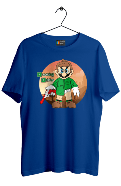 Men's t-shirt with prints Breaking Bad Mario. Breaking bad, character, game, mario, mario bros, nintendo, super mario bros. 2070702