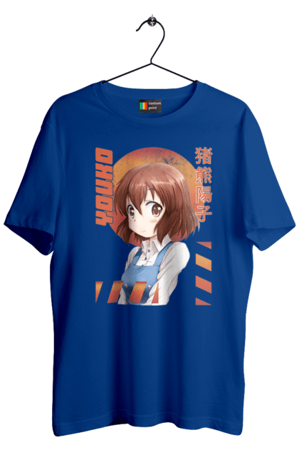 Men's t-shirt with prints Kiniro Mosaic Yoko Inokuma. Anime, gold mosaic, kiniro mosaic, kinmoza, manga, yoko, yoko inokuma. 2070702