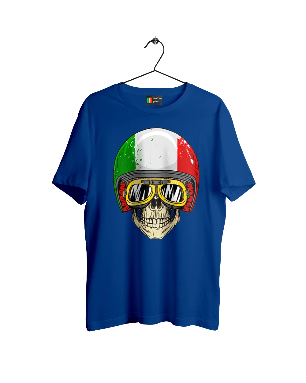 Череп в мотошлеме