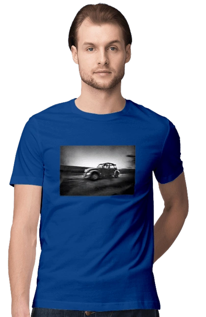 Retro car black and white