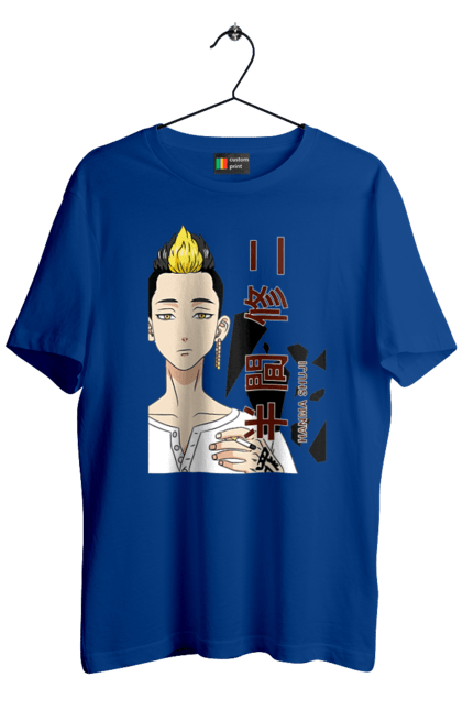 Men's t-shirt with prints Tokyo Revengers Hanma. Anime, film, hanma, manga, tokyo manji gang, tokyo revengers, tv series. 2070702