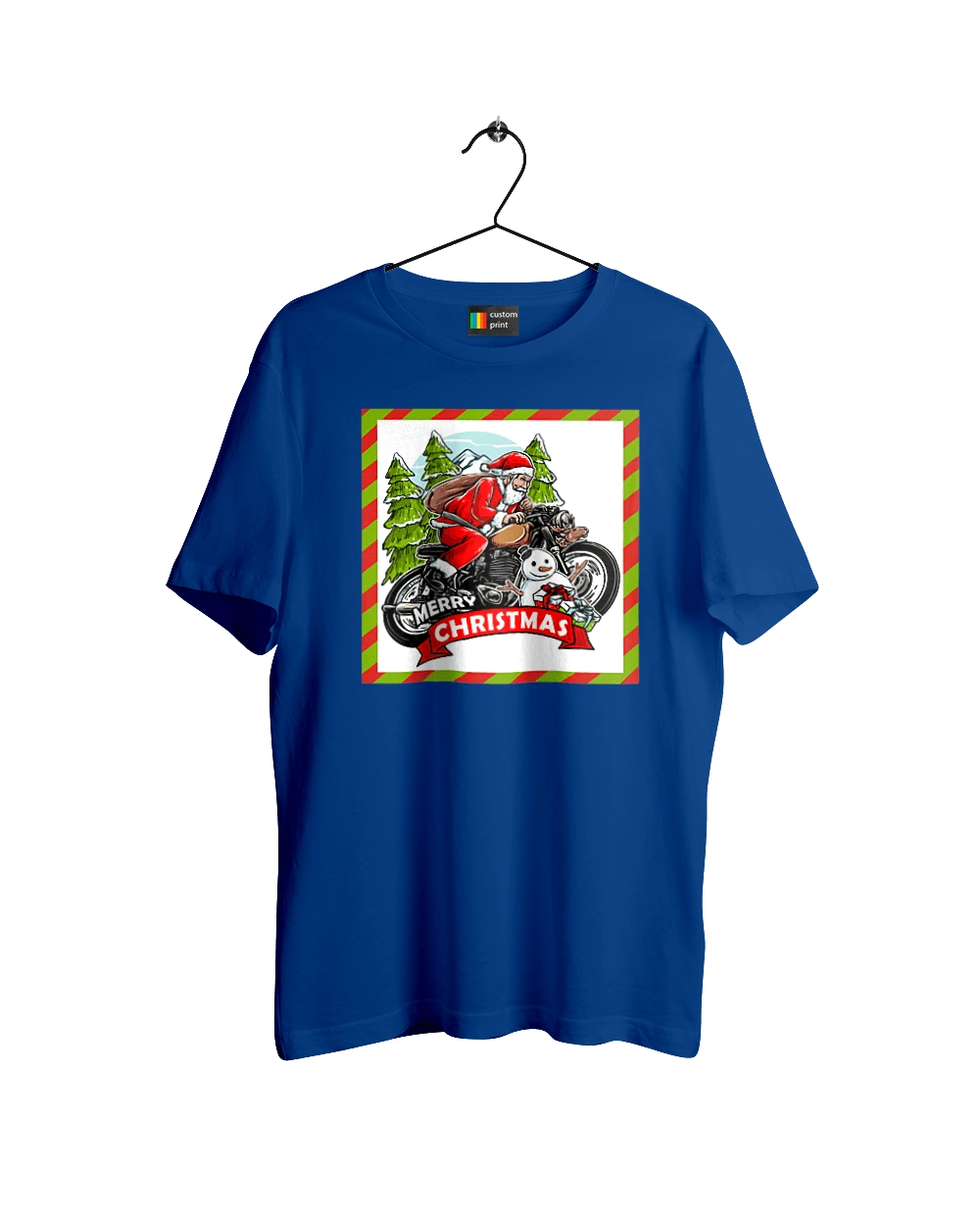 Santa on a motorcycle