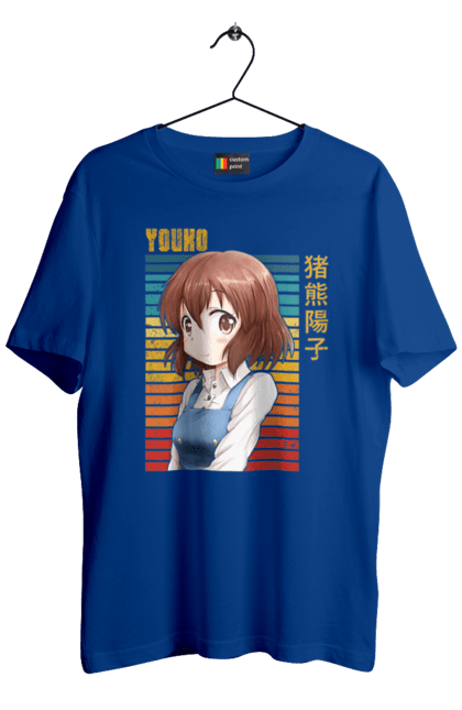 Men's t-shirt with prints Kiniro Mosaic Yoko Inokuma. Anime, gold mosaic, kiniro mosaic, kinmoza, manga, yoko, yoko inokuma. 2070702