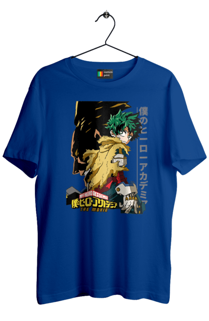 Футболка чоловіча з принтом "Моя академія героїв Мідорія". Izuku, midoriya, my hero academia, аніме, ізуку мідорія, манга, мідорія, моя геройська академія. 2070702