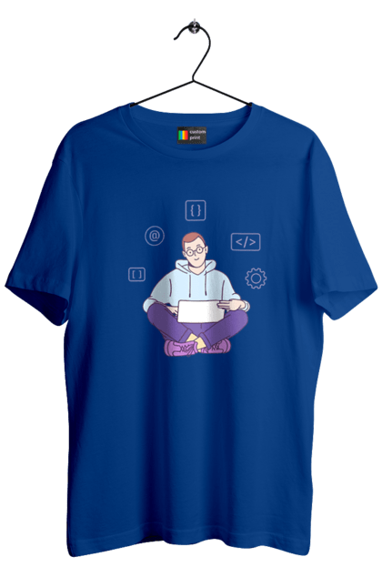 Футболка чоловіча з принтом "Я програміст". Angular, c, css, html, it, javascript, jquery, php, python, react, svelt, vue, айтишник, айті, гумор, код, кодувати, прогер, програміст, програмісти, ти ж, ти ж програміст, тиж програміст. 2070702
