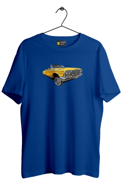 Men`s t-shirt with prints Car. Car, chevrolet, classic, impala, lowrider. 2070702