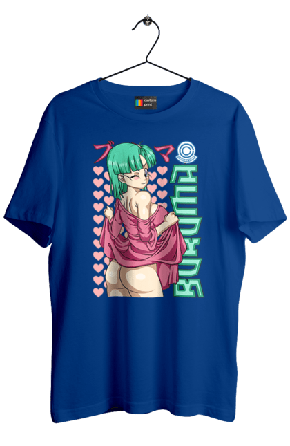 Футболка чоловіча з принтом "Перли дракона Булма". Anime, bulma, dragon ball, goku, manga, аніме, булма, гоку, манга, перли дракона. 2070702