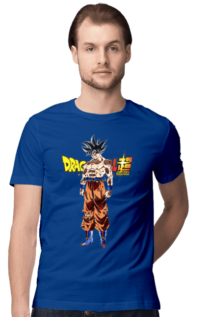 Футболка мужская с принтом Жемчуг дракона Сон Гоку. Anime, dragon ball, manga, son goku, tv series, аниме, гоку, жемчуг дракона, манга, сон гоку. 2070702