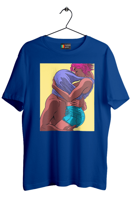 Футболка чоловіча з принтом "Чоловік Під Майкою У Дівчата". Пристрасть, сиськи. 2070702