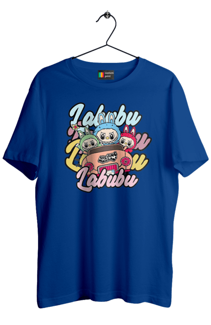 Футболка чоловіча з принтом "Лабубу". Іграшка лабубу, лабубу, лабубу кока кола, мерч лабубу, мила, рожева лабубу, смішна лабубу. 2070702