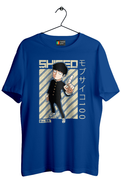 Men's t-shirt with prints Mob Psycho 100. Anime, manga, mob, mob psycho 100, shigeo kageyama. 2070702