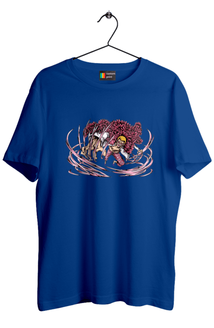 Men's t-shirt with prints One Piece Donquixote Doflamingo. Anime, donquixote doflamingo, heavenly yaksha, manga, one piece, straw hat pirates. 2070702