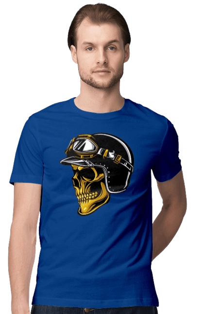 Череп в мотошлеме