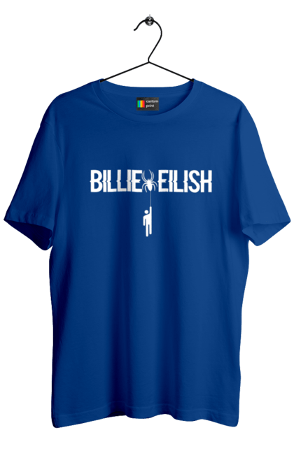 Футболка чоловіча з принтом "Біллі Айліш". Біллі айліш, логотип біллі айліш, принт біллі айліш, співачка біллі айліш. 2070702