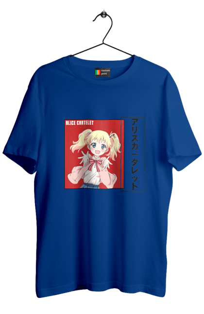 Men's t-shirt with prints Kiniro Mosaic Alice Cartelet. Alice, alice cartelet, anime, gold mosaic, kiniro mosaic, kinmoza, manga. 2070702