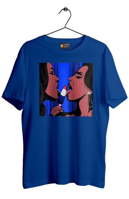 Футболка чоловіча з принтом "Дівчата Лижуть Морозиво". Лізатт, смоктати. 2070702